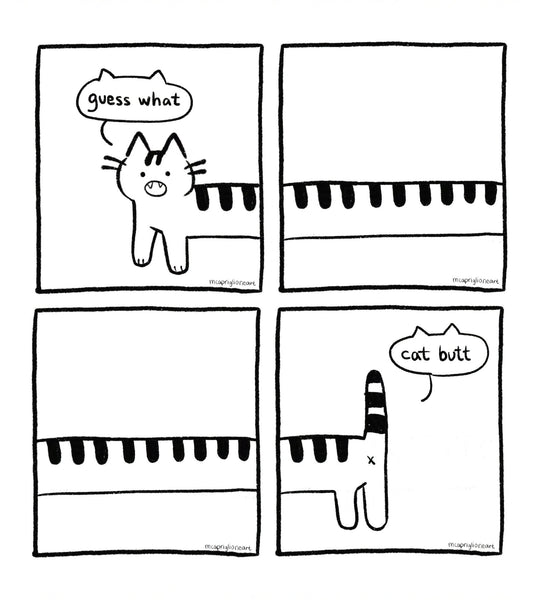 Cat Butt Print (8.5x9.5)