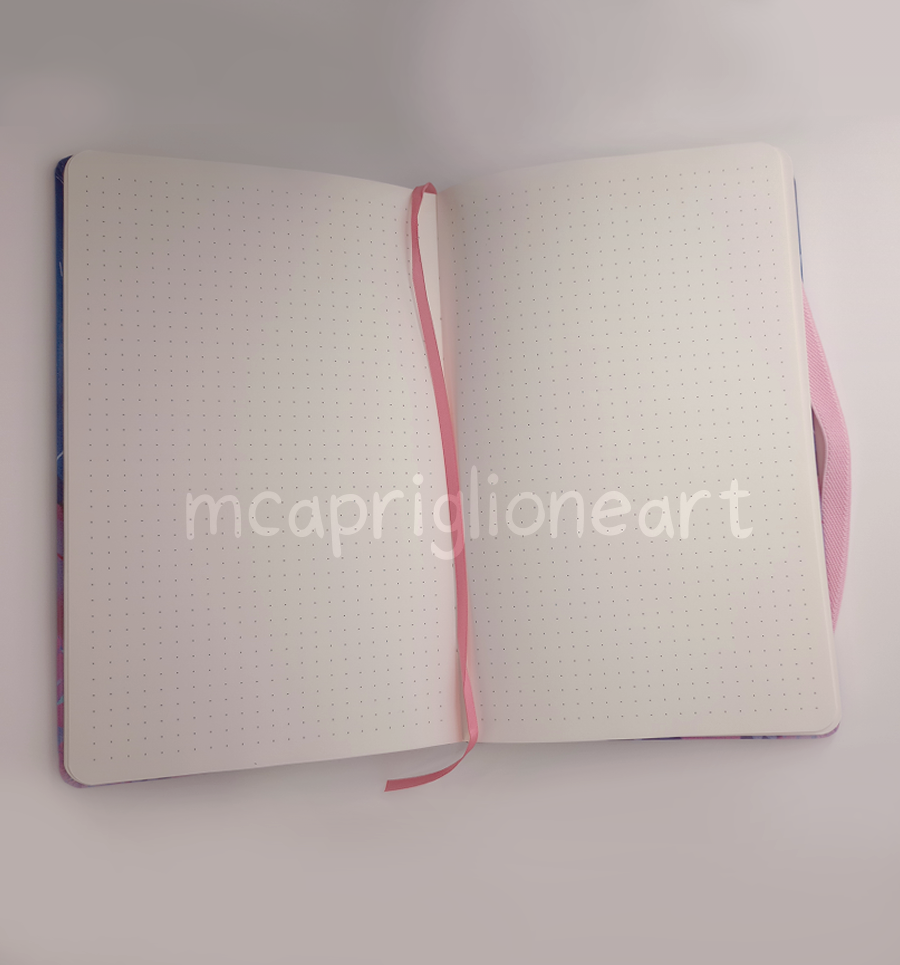 Blue Stars Dotted Journal