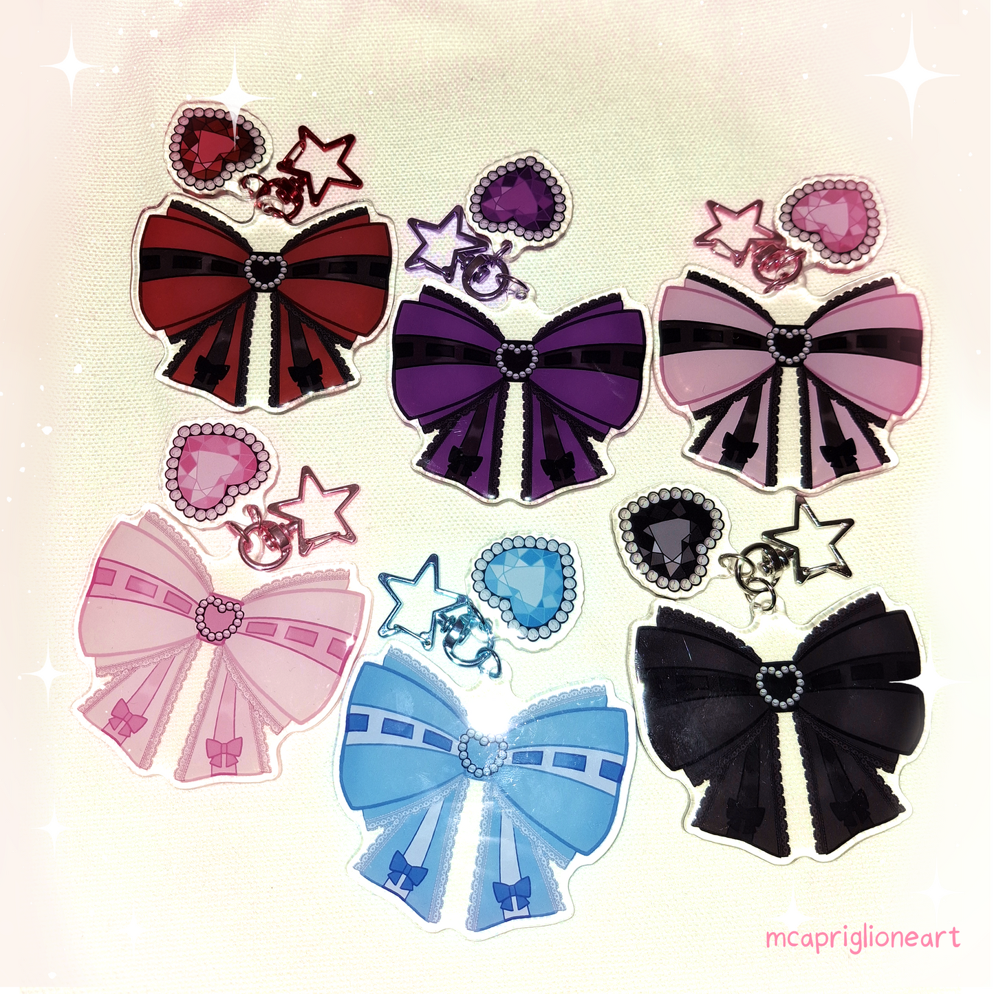 Jirai Kei Jfashion Lolita Bow Charms