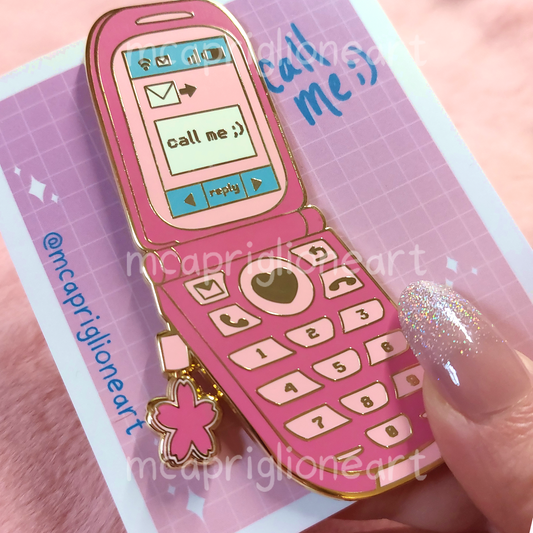Call Me ;) Enamel Pin
