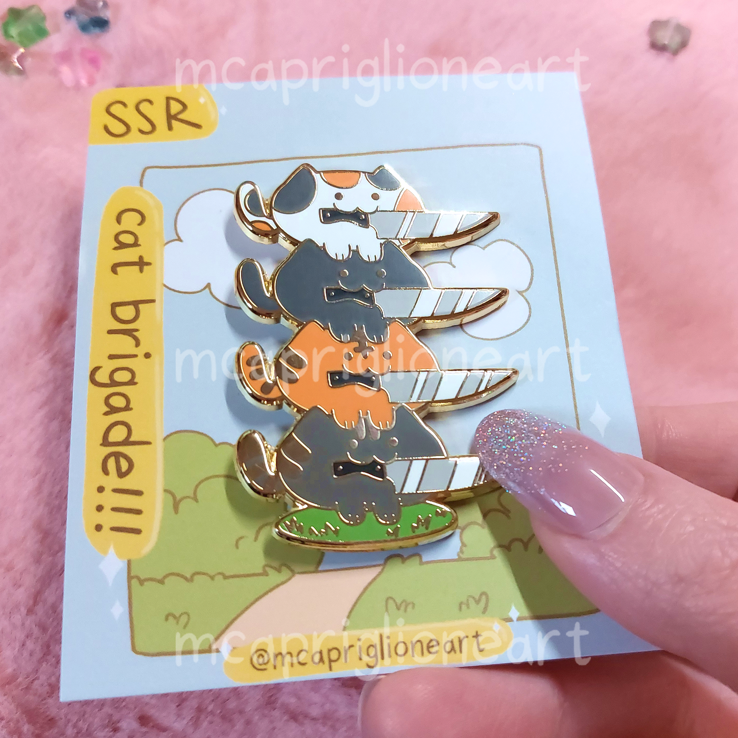Cat Brigade!!! Enamel Pin
