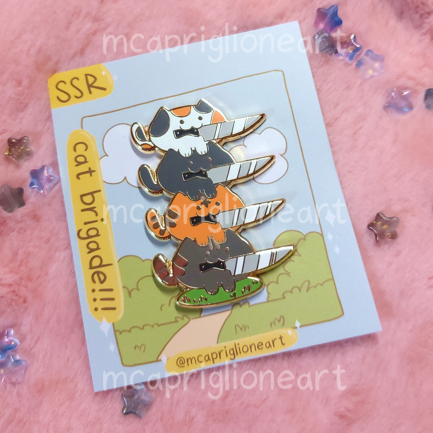 Cat Brigade!!! Enamel Pin