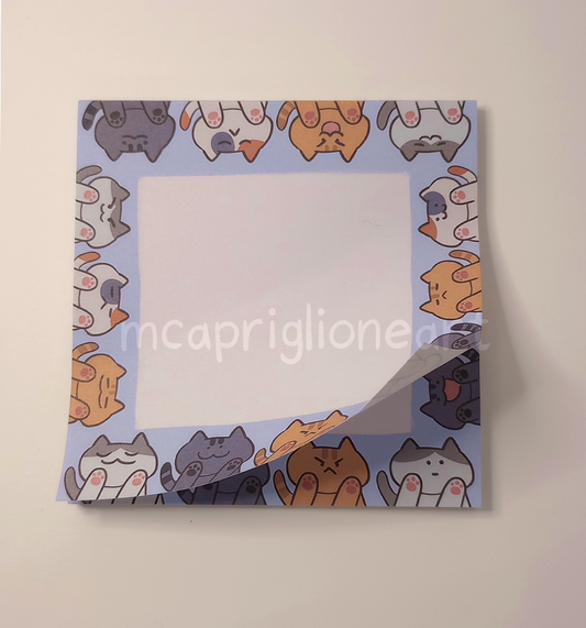 Cat Pattern Memo Pad