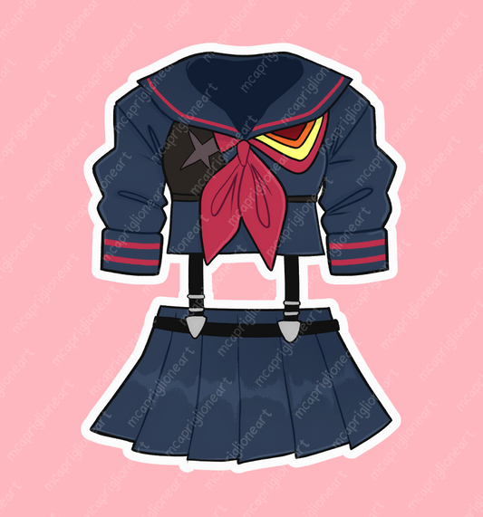 Kill la Kill Outfit Stickers