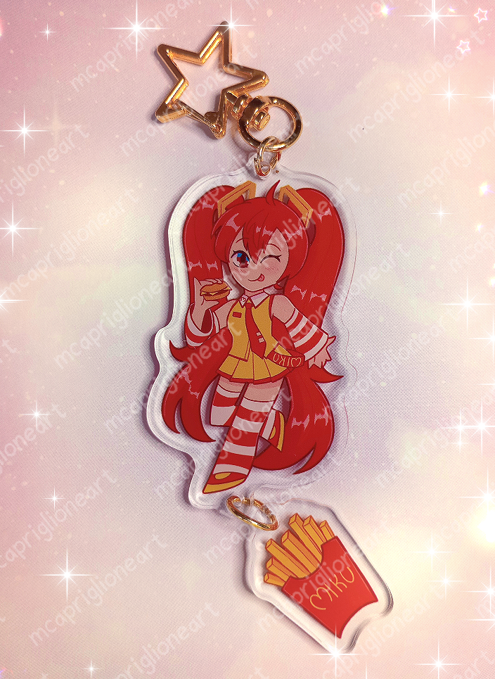 McMiku Acrylic Charm