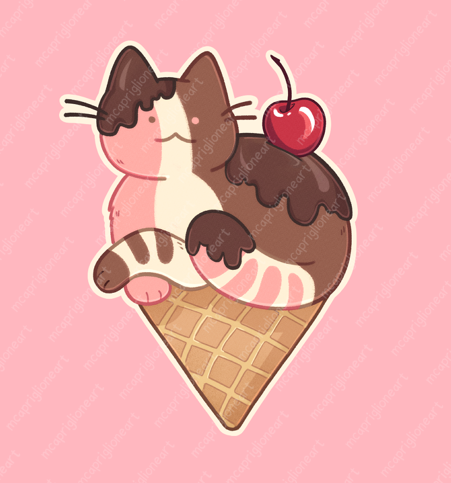 Meowapolitan Cat Sticker