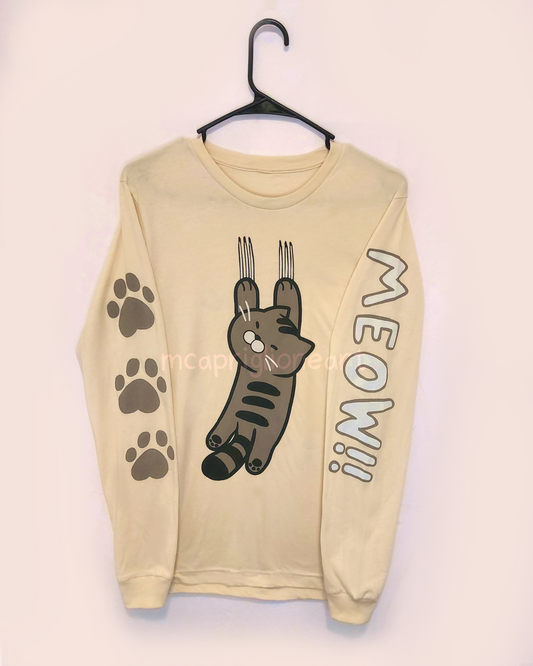 Scratchy Meow Original Long Sleeve T-Shirt