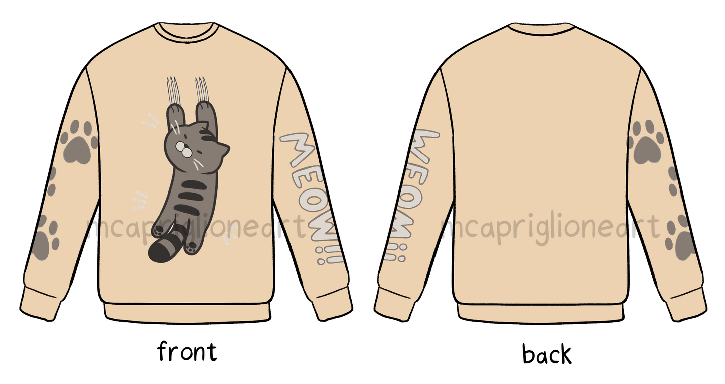 Scratchy Meow Original Long Sleeve T-Shirt