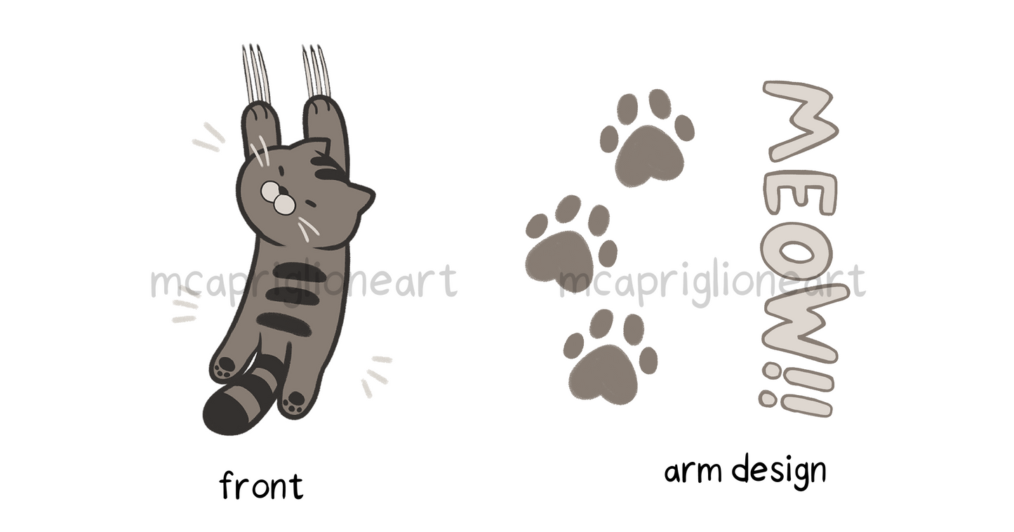 Scratchy Meow Original Long Sleeve T-Shirt