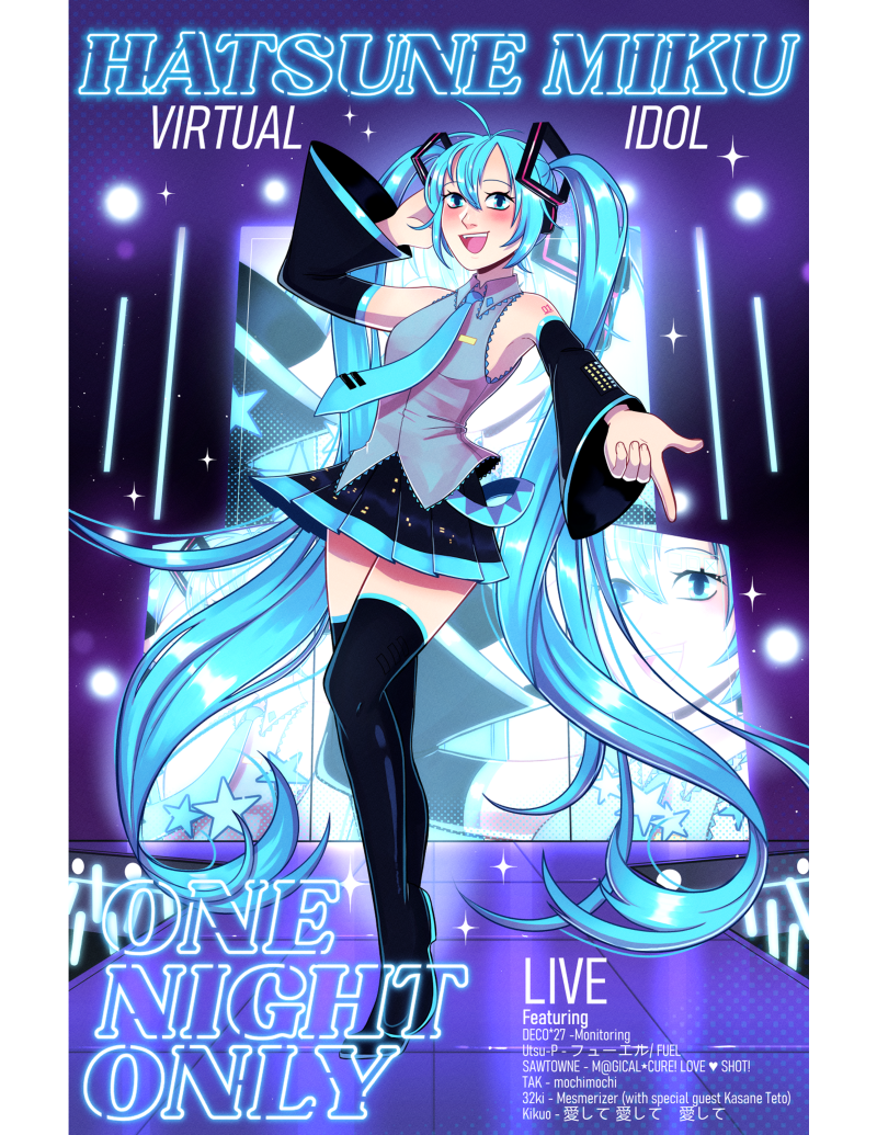 Hatsune Miku Virtual Idol Print 11x17