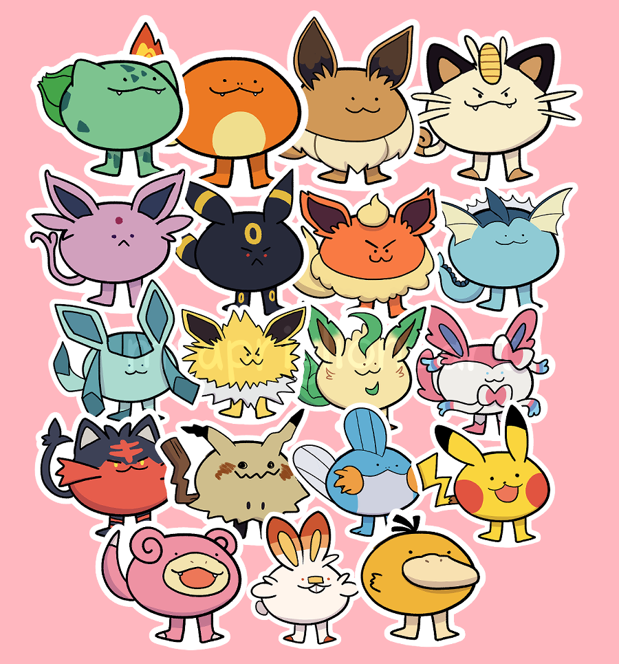 Potatomon Stickers (19 Designs!)