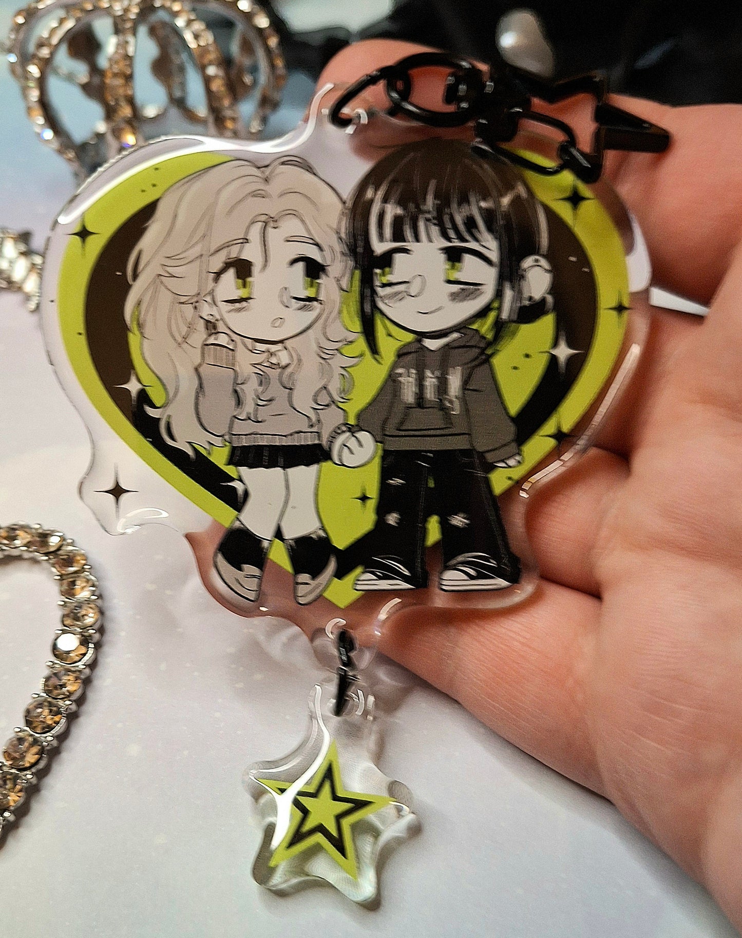 Yuri Couples Epoxy Acrylic Charms