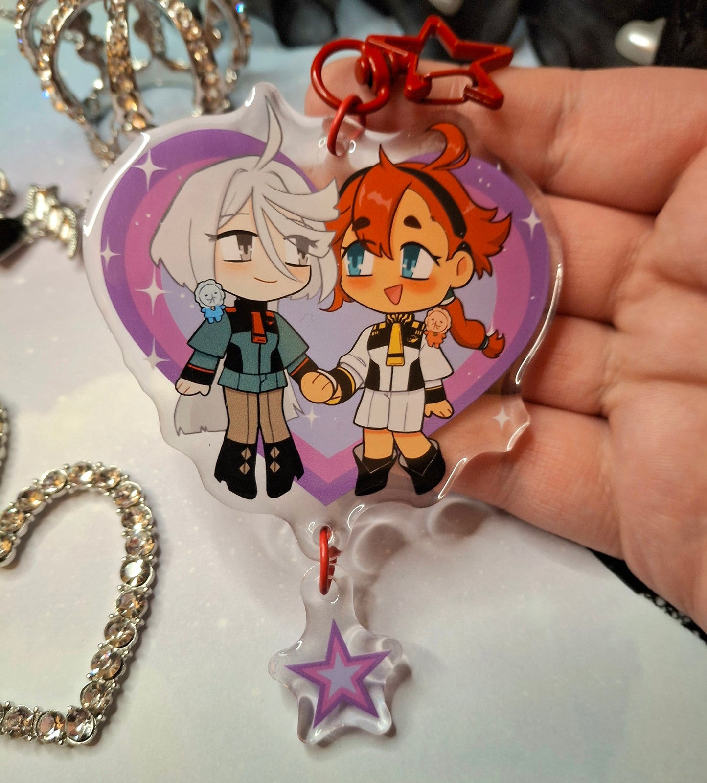 Yuri Couples Epoxy Acrylic Charms