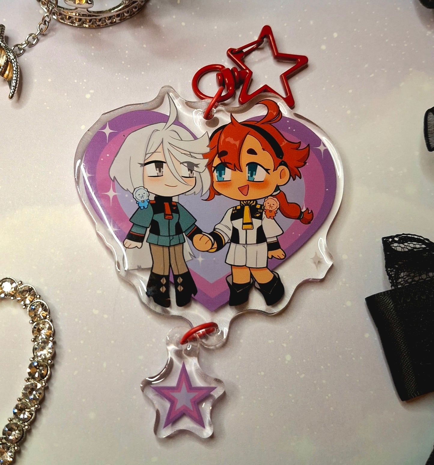 Yuri Couples Epoxy Acrylic Charms