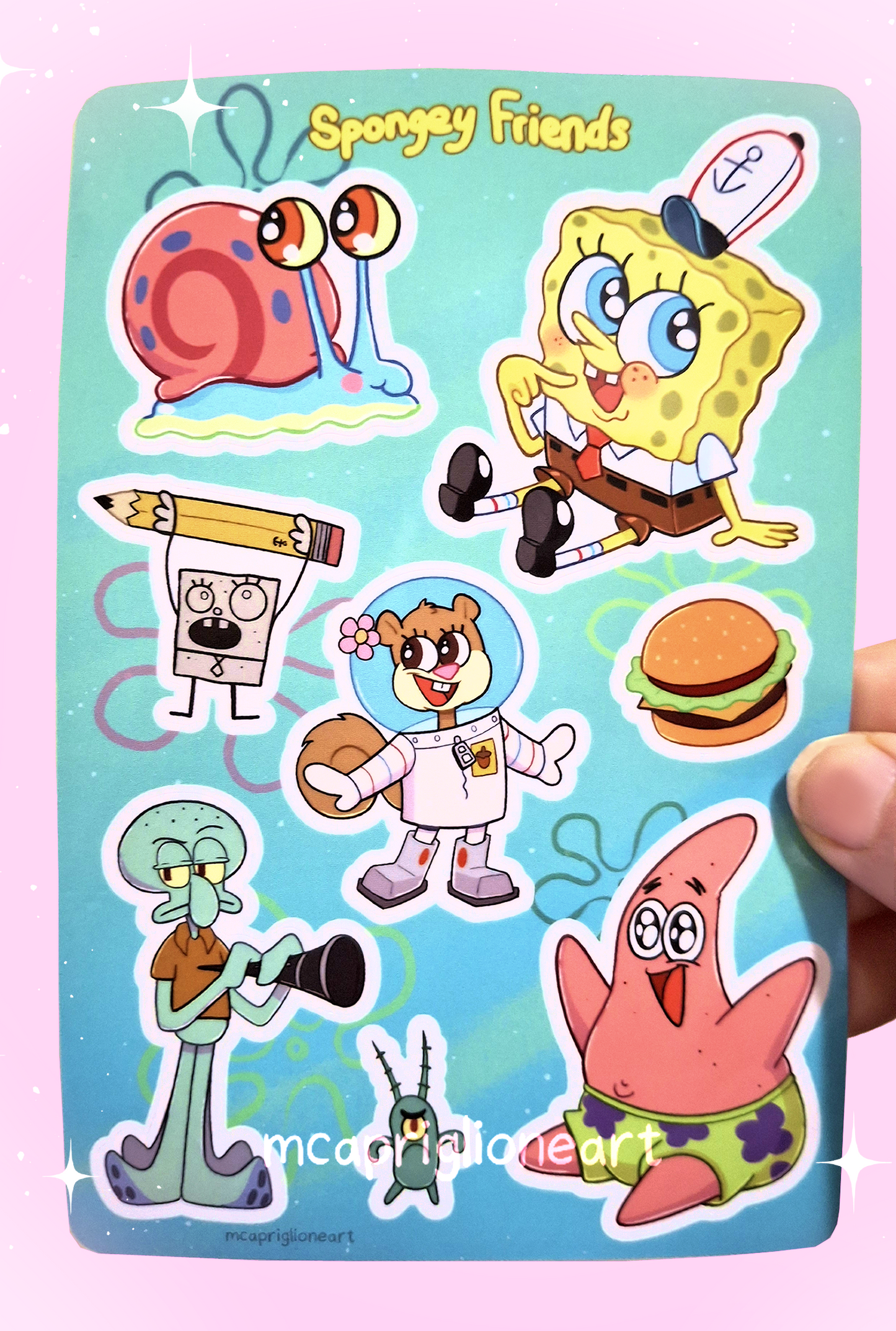 Spongey Sticker Sheet