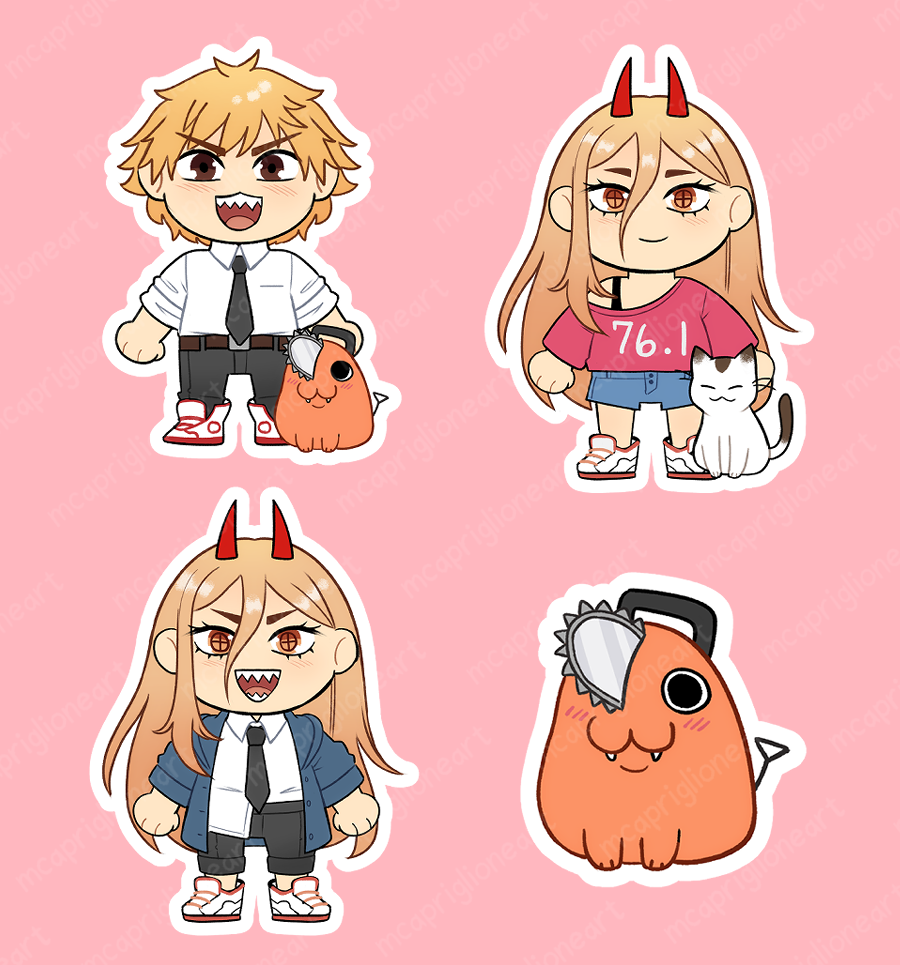 Chainsaw Man Stickers