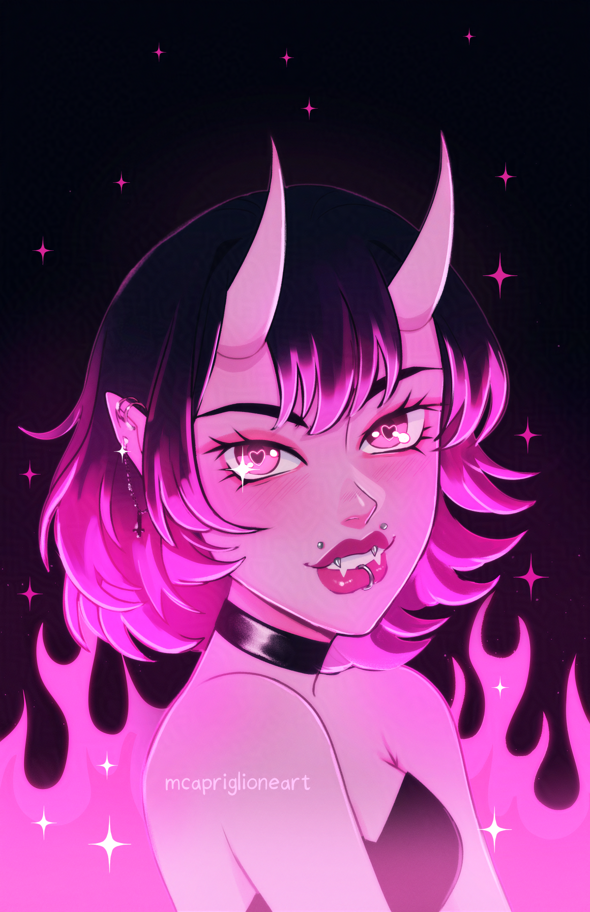 Demon Burn Art Print (7x11)