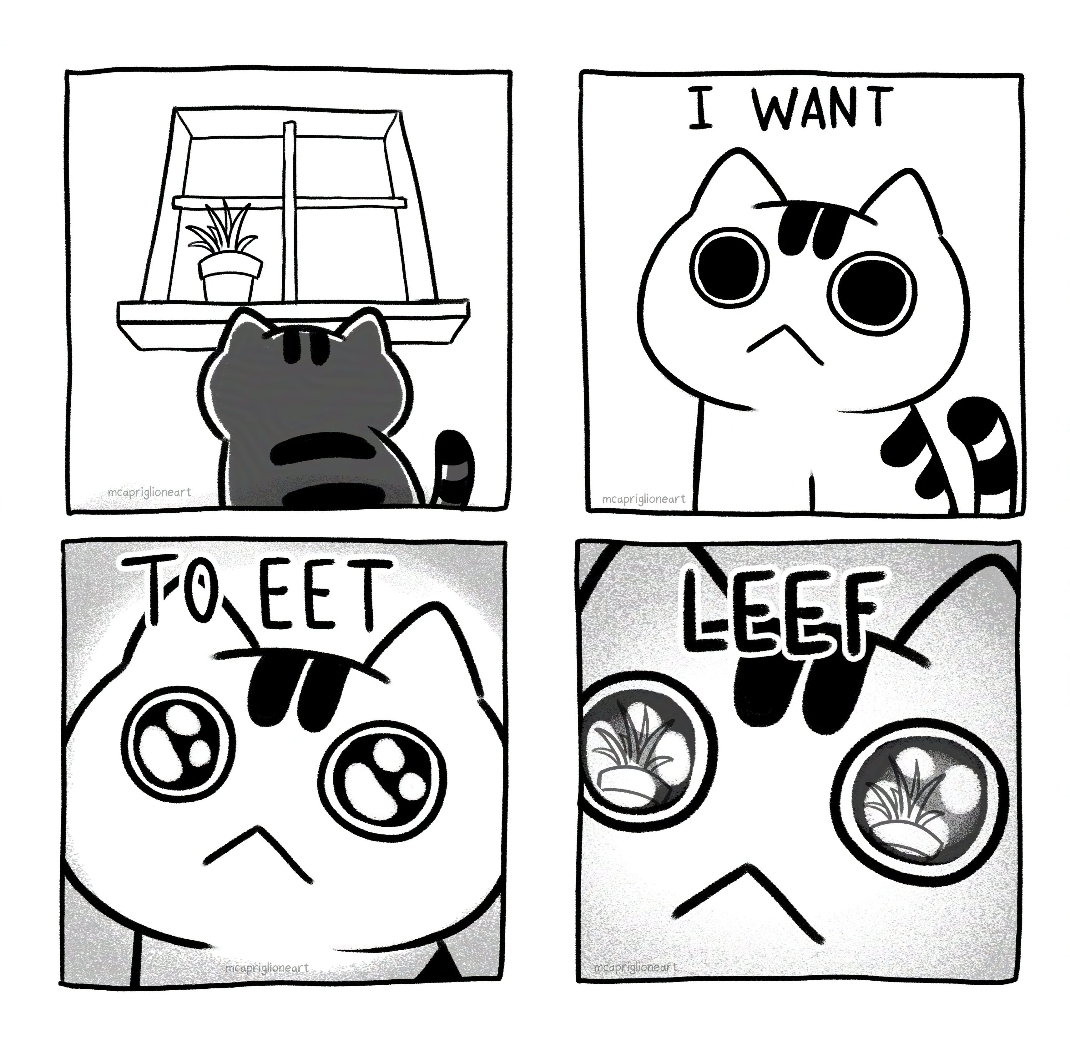 I Want to Eet Leef Art Print (8.5x9.5)