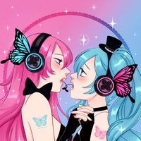 Miku x Luka Magnet Art Print 11x15