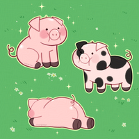 Piggy Stickers!