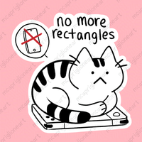 No More Rectangles Sticker