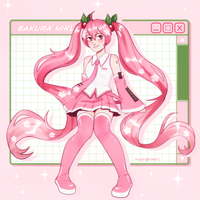 Sakura Miku Art Print (8.5x11)
