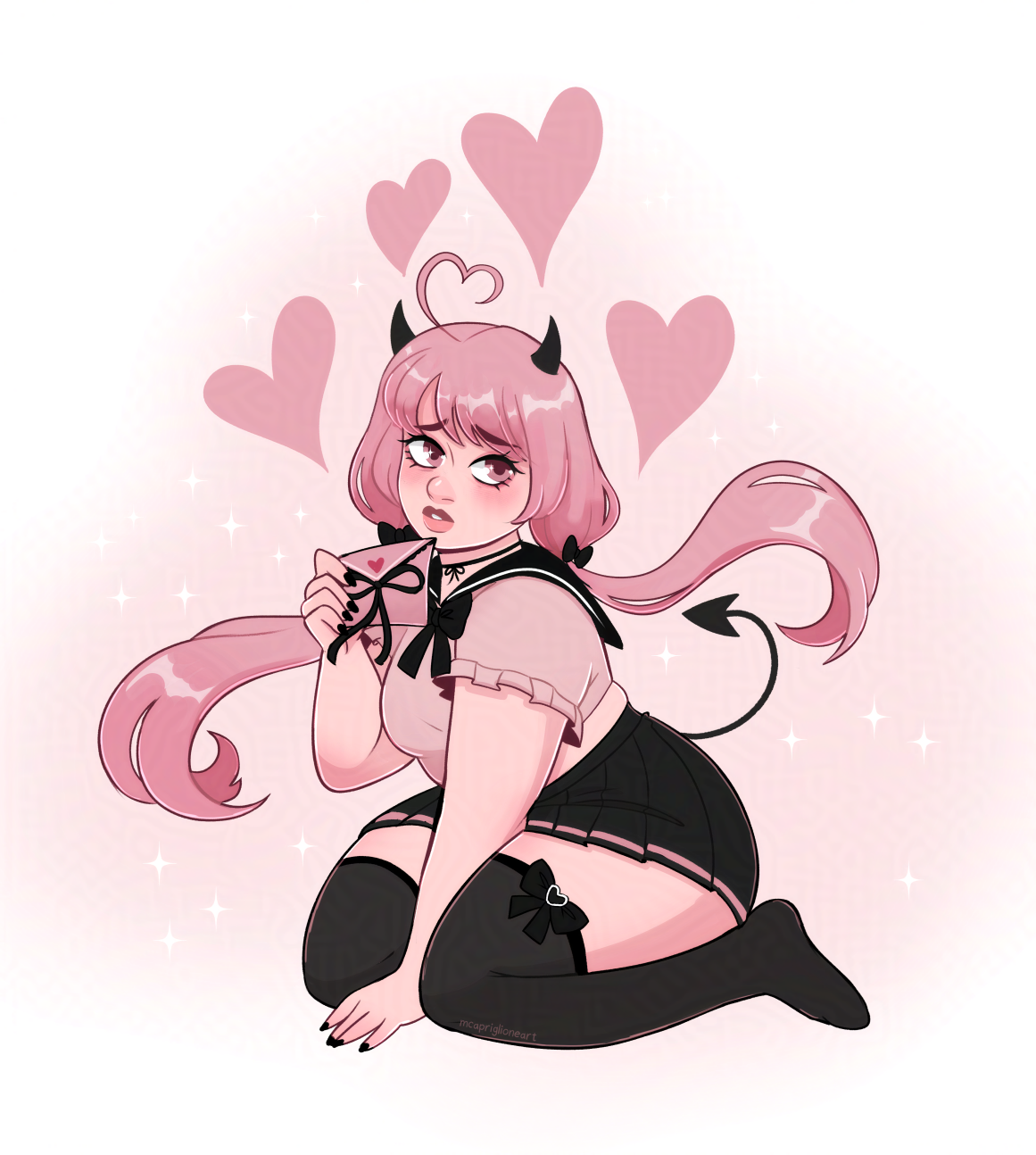 Chubby Valentines Art Print (8.5x11)