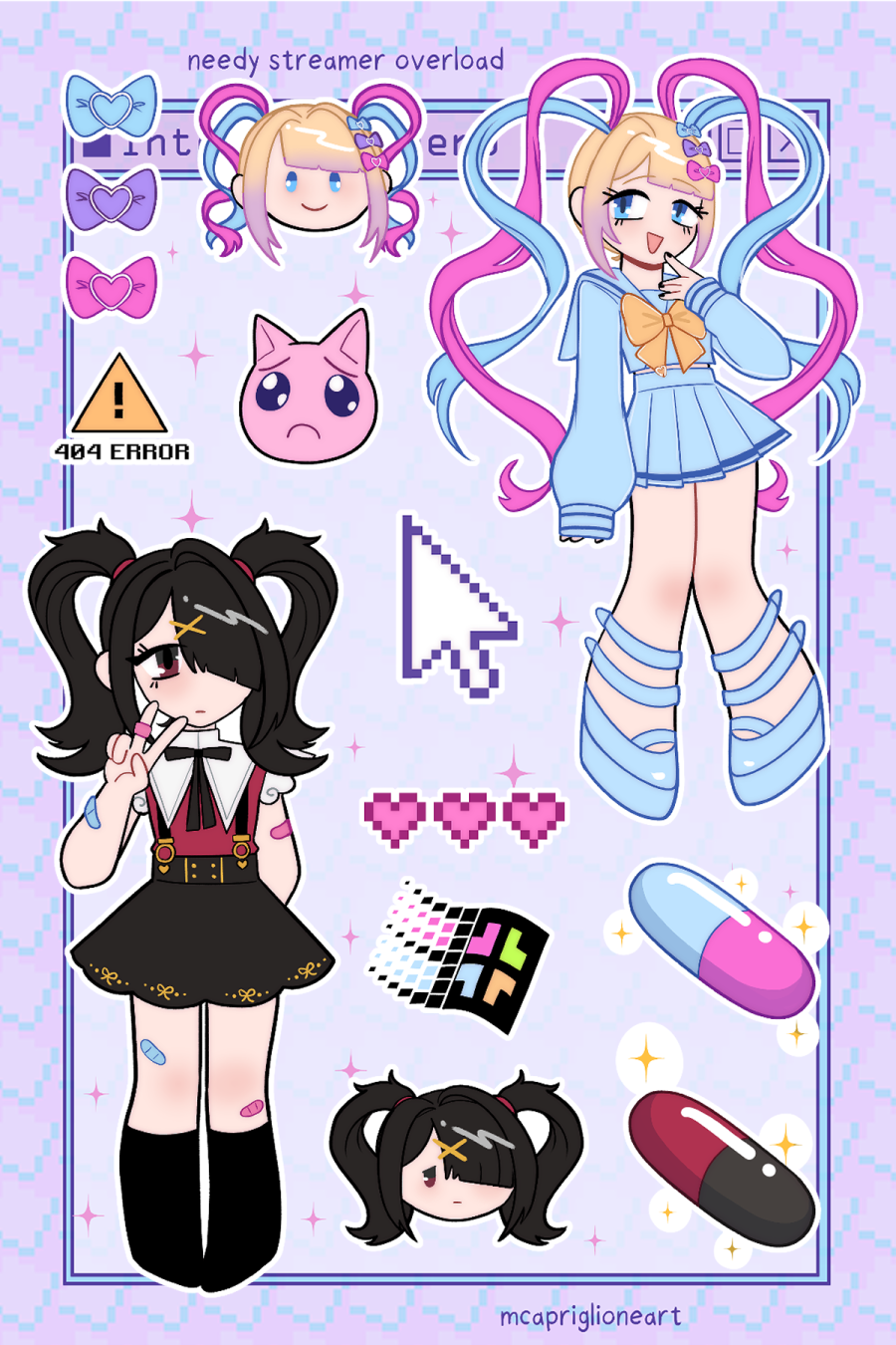 Needy Streamer Overload Sticker Sheet