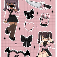 Jirai Kei Fashion Sticker Sheet