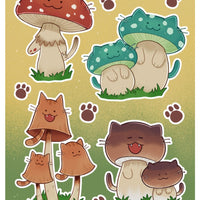 Meowshrooms Sticker Sheet