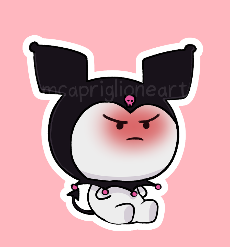 Angry Kuromi Sticker