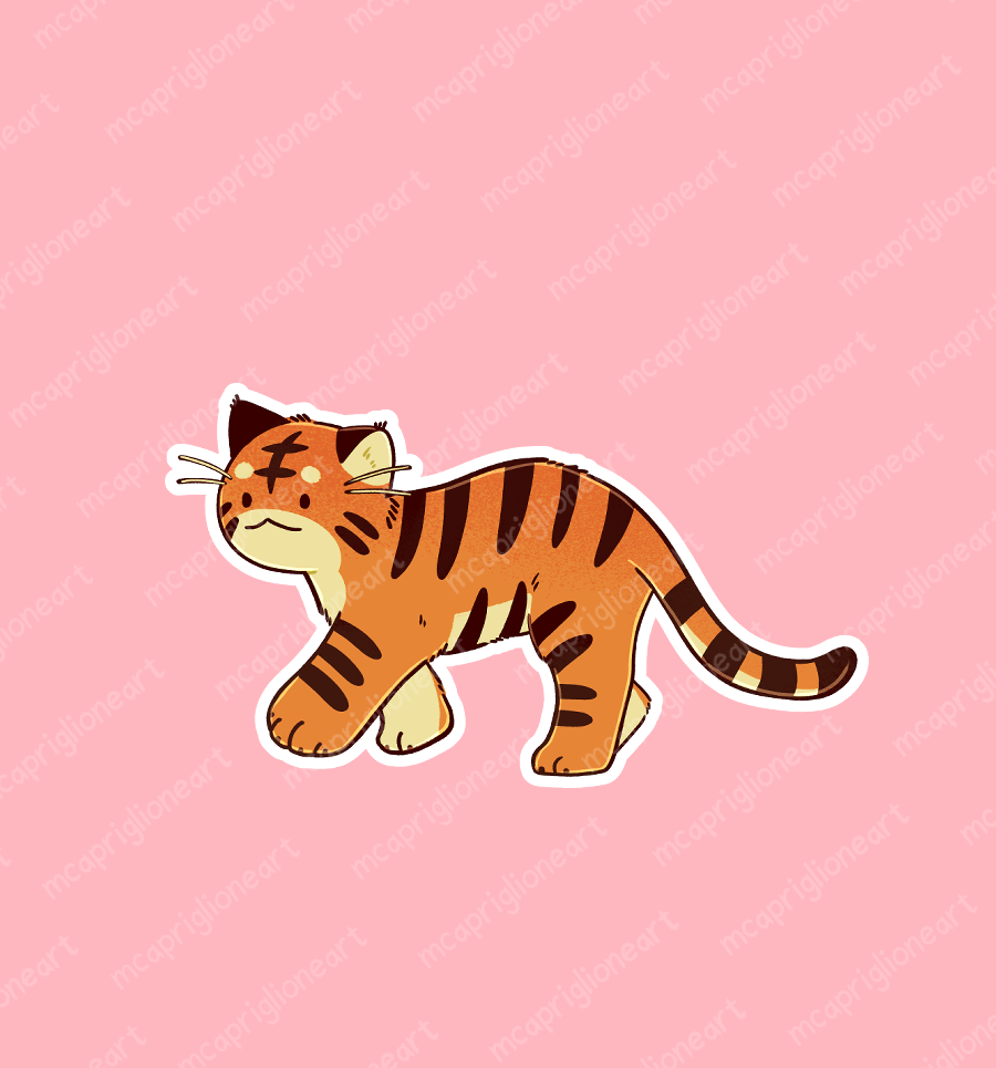 Tiger Family Sticker Set
