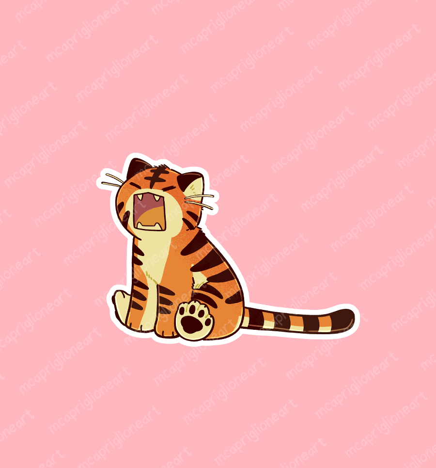 Tiger Family Sticker Set