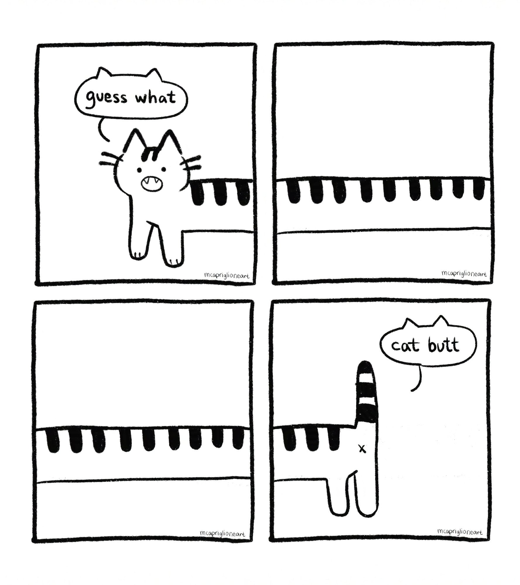 Cat Butt Print (8.5x9.5)