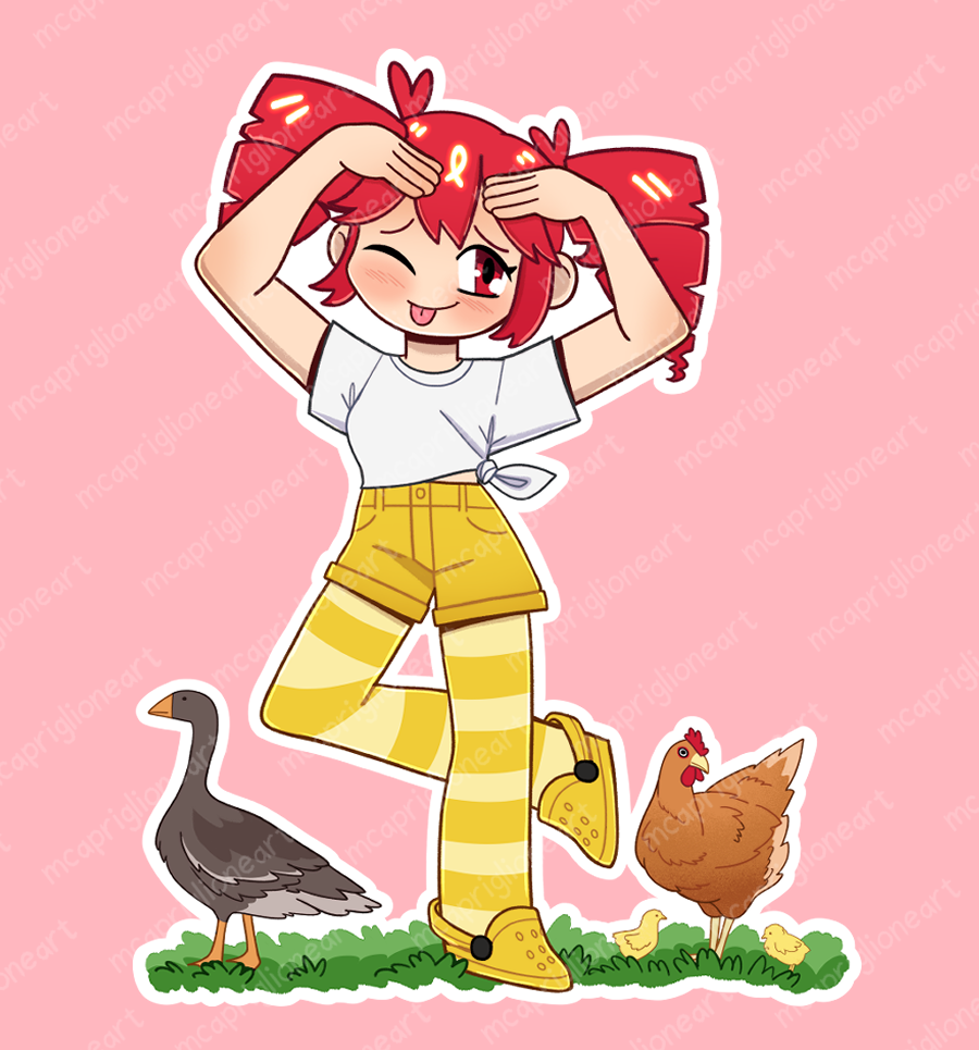 Birdbrain Teto Sticker