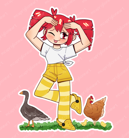 Birdbrain Teto Sticker