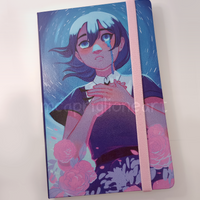 Blue Stars Dotted Journal
