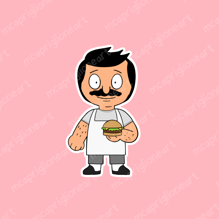 Burger Family Stickers