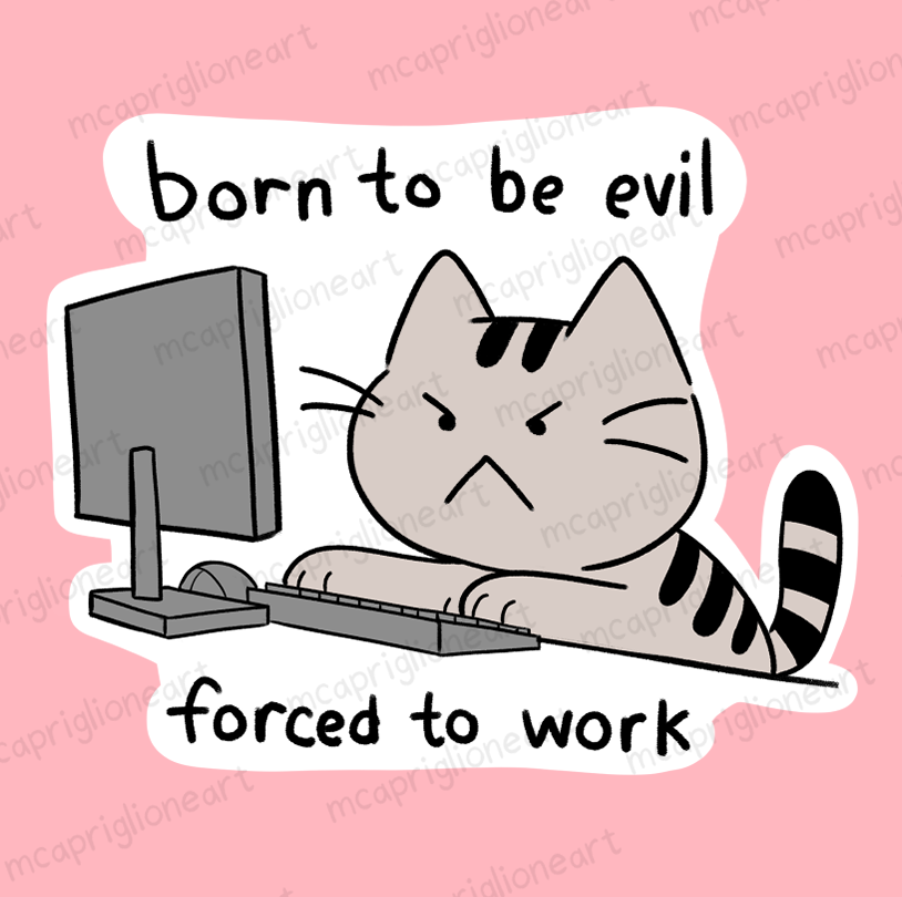 Born to Be Evil Sticker