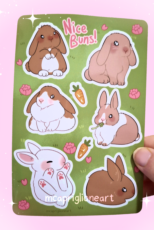 Nice Buns Sticker Sheet