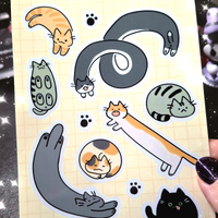 Cat Shapes Sticker Sheet