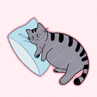 Crying Cat Sticker