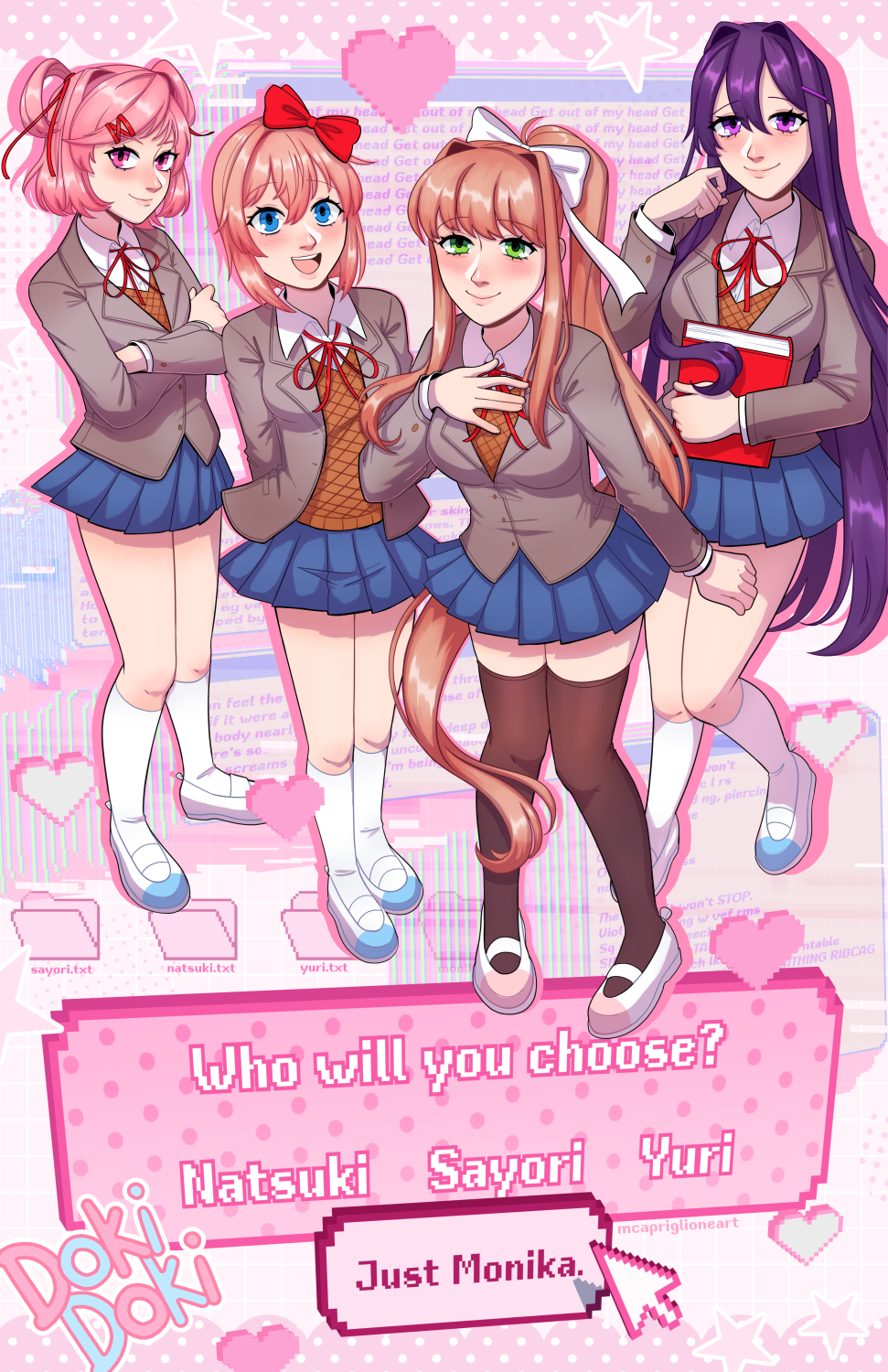 Doki Doki Literature Club 11x17 Print