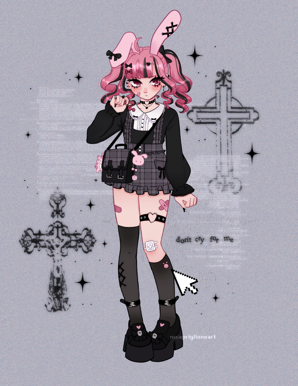 Don't Cry for Me Jirai Kei Print
