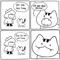 Evil Cat Print