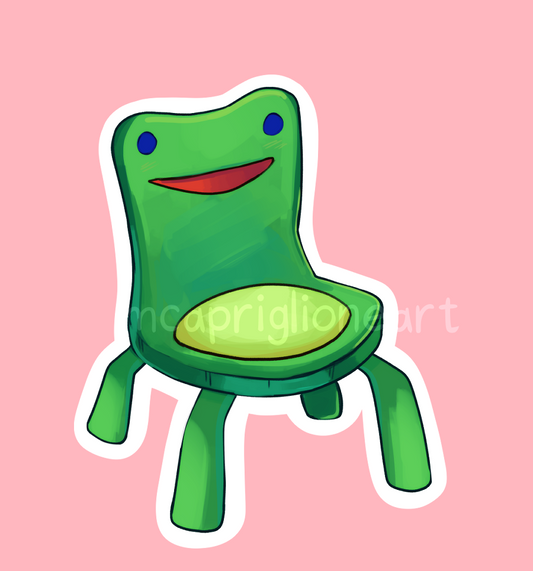 Froggy Chair Sticker