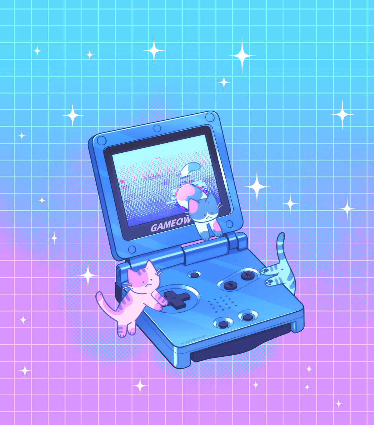 Gameow Art Print (8.5x11)