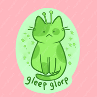 Gleep Glorp Cat Sticker