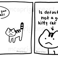 Not A Good Cat Print