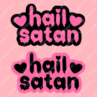 Hail Satan Stickers